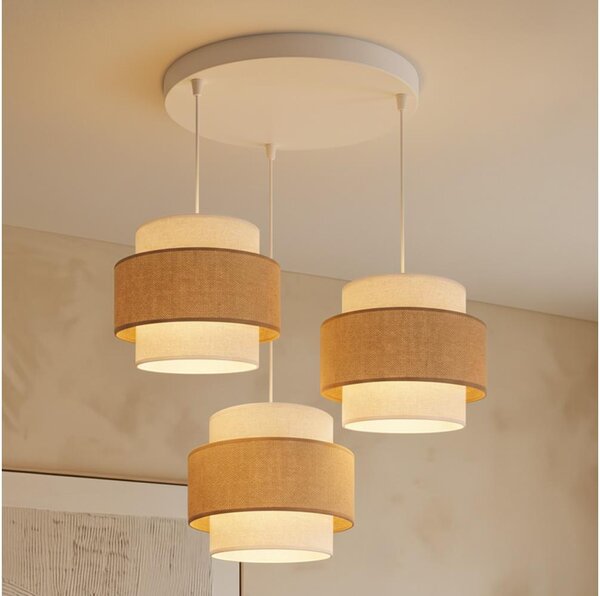 Brilagi - Lustr na lanku SPACE 3xE27/60W/230V pr. 40 cm béžová/krémová