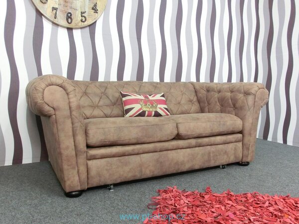 (1659) COLUMBUS - Luxusní sofa hnědá