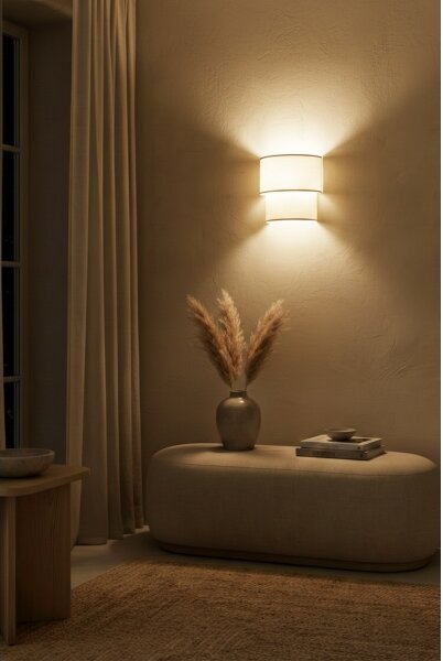 Brilagi - LED Nástěnné svítidlo BOHO ECO 1xE27/10W/230V krémová