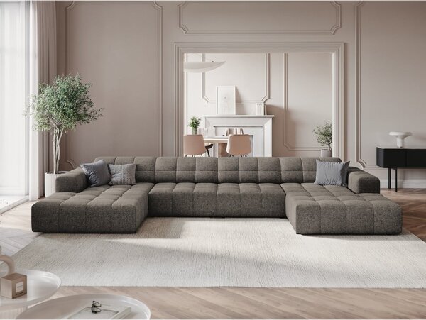 Tmavě šedá rohová pohovka (do "U") Chicago – Cosmopolitan Design