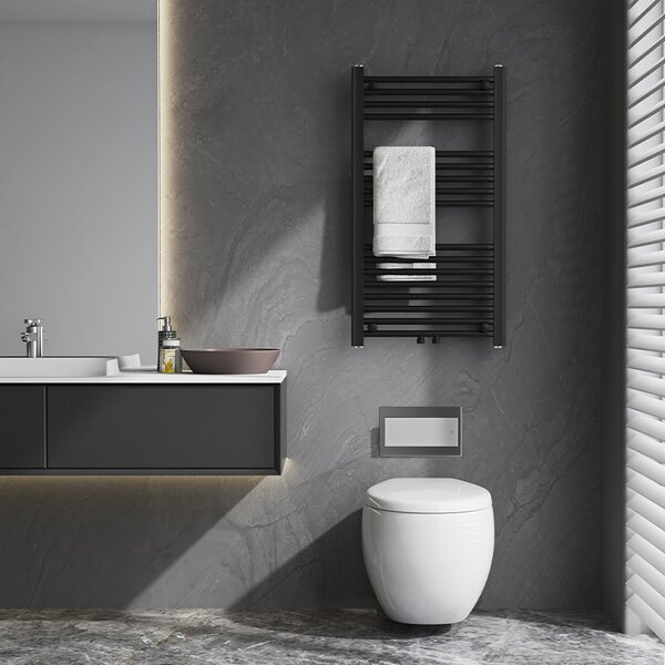 BPS-koupelny Koupelnový radiátor HYD-COR-BL-2 50x90 cm, černý