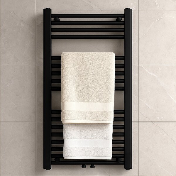 BPS-koupelny Koupelnový radiátor HYD-COR-BL-2 50x90 cm, černý