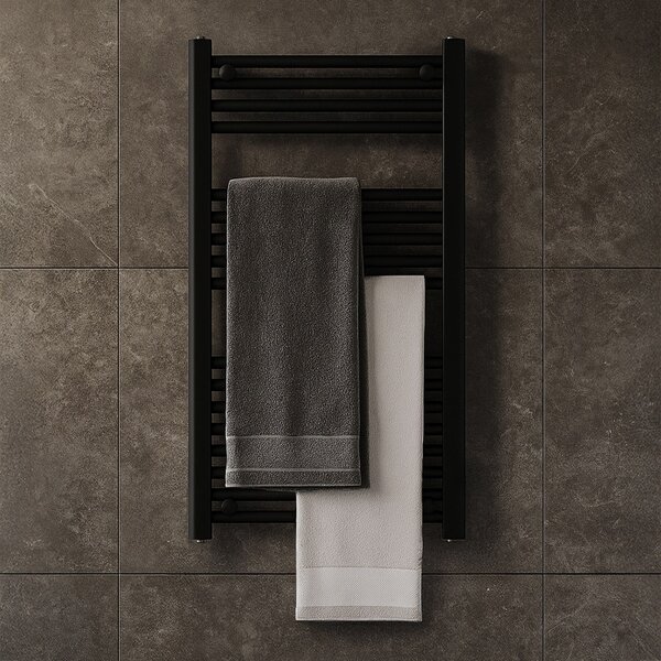 BPS-koupelny Koupelnový radiátor HYD-COR-BL-2 50x90 cm, černý