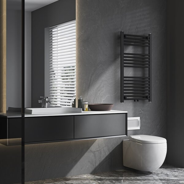 BPS-koupelny Koupelnový radiátor HYD-COR-BL-2 50x90 cm, černý