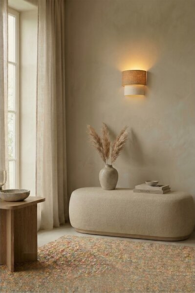 Brilagi - LED Nástěnné svítidlo BOHO ECO 1xE27/10W/230V béžová/krémová