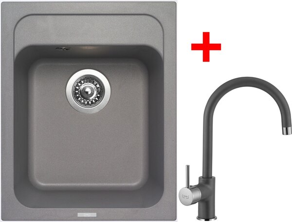 Set Sinks CLASSIC 400 Titanium+VITALIA GR