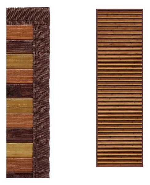 Bambusový běhoun v hnědo-hořčicové barvě 60x200 cm – Casa Selección