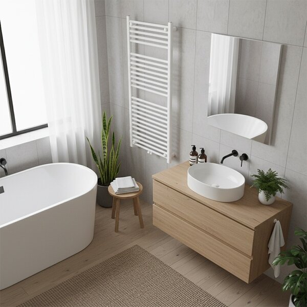 BPS-koupelny Koupelnový radiátor HYD-COR-WH-1 60x120 cm, bílý