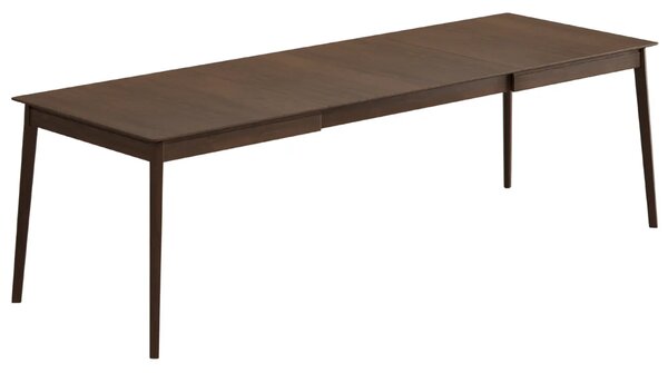 Micadoni Tmavý dubový rozkládací jídelní stůl Elan 160/260 x 90 cm