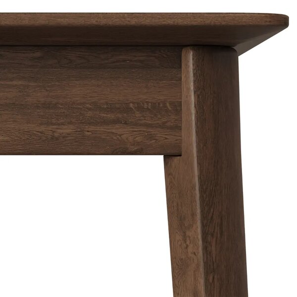 Micadoni Tmavý dubový rozkládací jídelní stůl Elan 160/260 x 90 cm