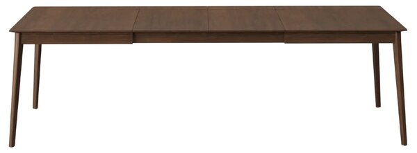 Micadoni Tmavý dubový rozkládací jídelní stůl Elan 160/260 x 90 cm