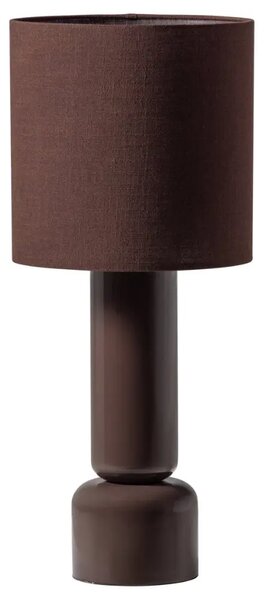 WOOOD Tmavě hnědá lakovaná stolní lampa Zivian
