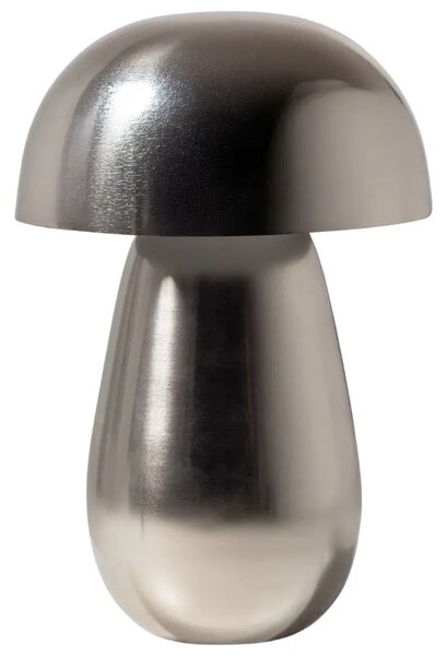 WOOOD Stříbrná kovová stolní lampa Lumor