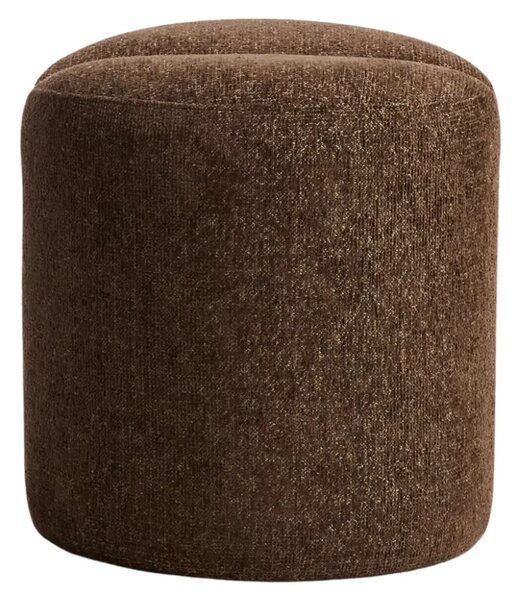 Kave Home Hnědý puf Nedilo Ø45 cm