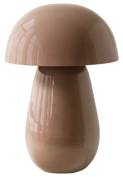 WOOOD Světle růžová kovová stolní lampa Lumor