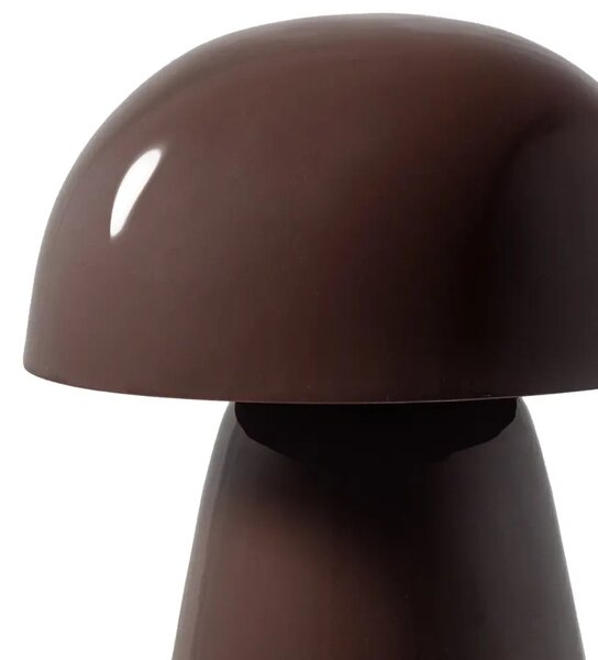 WOOOD Hnědá kovová stolní lampa Lumor