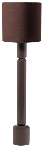 WOOOD Tmavě hnědá lakovaná stojací lampa Zivian 160 cm