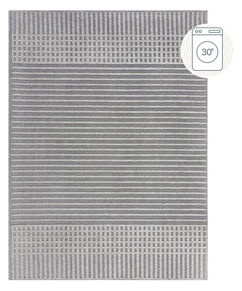 Šedý pratelný koberec z žinylky 160x240 cm Elton – Flair Rugs