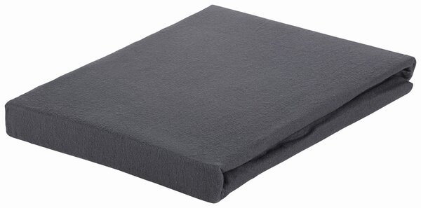 ELASTICKÉ PROSTĚRADLO, antracitová, 100/200 cm Novel - Prostěradla