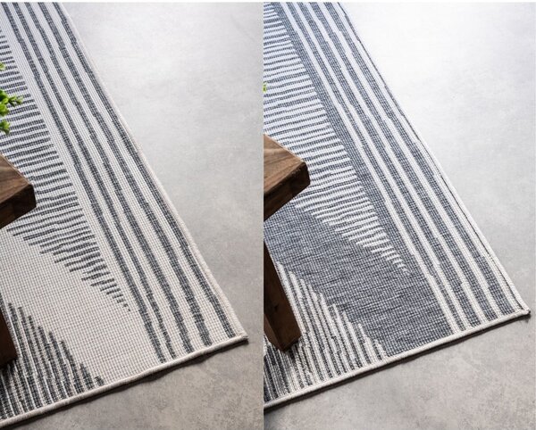 Krémovo-šedý venkovní koberec 80x150 cm Gemini – Elle Decoration