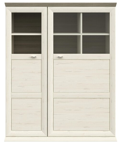VYSOKÁ KOMODA, šedá, bílá, 110/134,2/43 cm Hom`in - Dětské pokoje sestavy