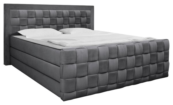 POSTEL BOXSPRING, 160/200 cm, barvy grafitu Livetastic - Manželské postele, Online Only