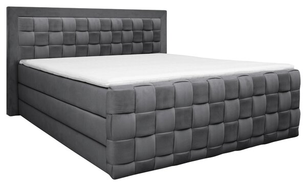 POSTEL BOXSPRING, 160/200 cm, barvy grafitu Livetastic - Manželské postele, Online Only