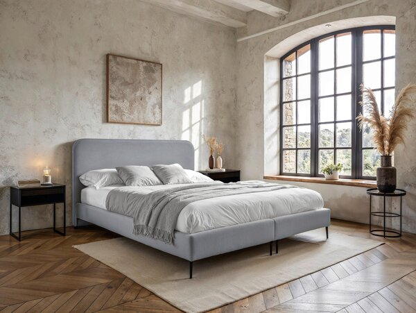 POSTEL BOXSPRING, 180/210 cm, světle šedá MID.YOU - Online Only postele, Online Only