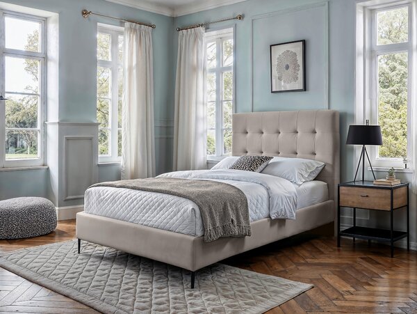 POSTEL BOXSPRING, 120/200 cm, krémová MID.YOU - Online Only postele, Online Only