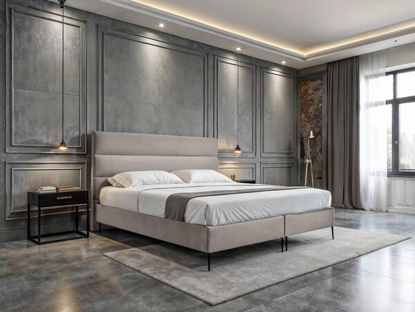 POSTEL BOXSPRING, 180/200 cm, krémová MID.YOU - Online Only postele, Online Only