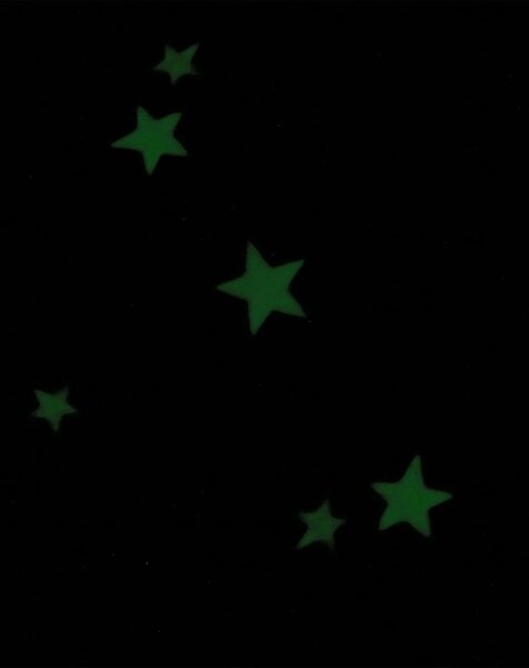 Svítící bavlněné povlečení do postýlky MAGIC STARS modré Rozměr povlečení: 40 x 60 cm | 100 x 135 cm