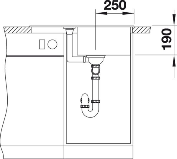 Granitový dřez Blanco METRA 45 S Compact Bílá