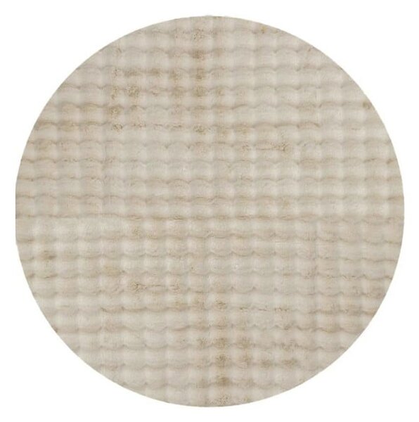 Béžový pratelný kulatý koberec ø 120 cm Bubble Cream – Mila Home
