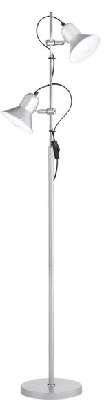 Ideal Lux - Stojací lampa POLLY 2xE27/60W/230V stříbrná