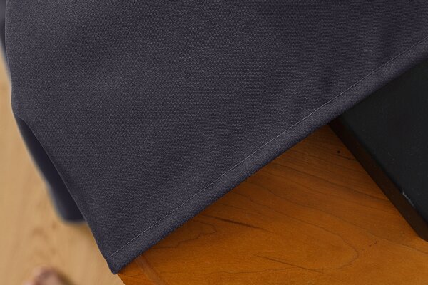 Závěs OXFORD LIGHT 140x250 cm, tmavě šedý Zavěšení: Řasící páska