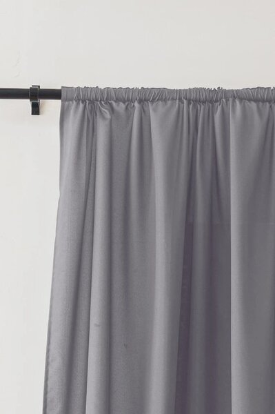Závěs OXFORD LIGHT 140x250 cm, světle šedý Zavěšení: Řasící páska