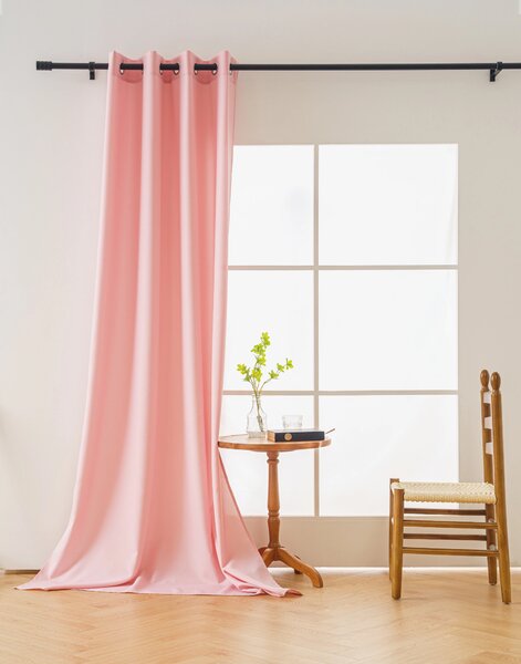 Závěs OXFORD LIGHT 140x250 cm, růžový Zavěšení: Řasící páska