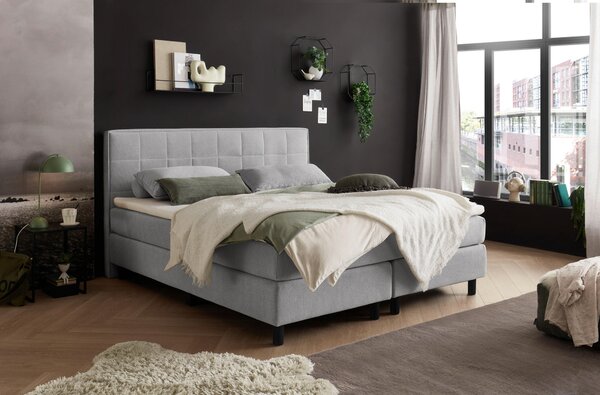 AMERICKÁ POSTEL, 180/200 cm, světle šedá MID.YOU - Online Only postele, Online Only