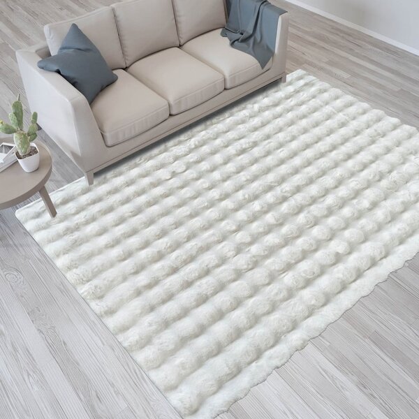 Bílý pratelný koberec 150x230 cm Bubble White – Mila Home