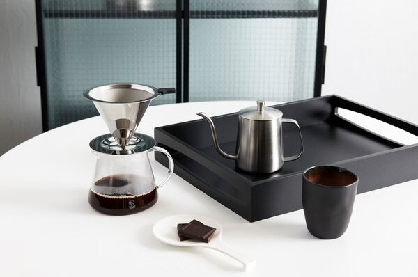 Set na překapávanou kávu z nerezové oceli ve stříbrné barvě 500 ml Slow Coffee – Leopold Vienna