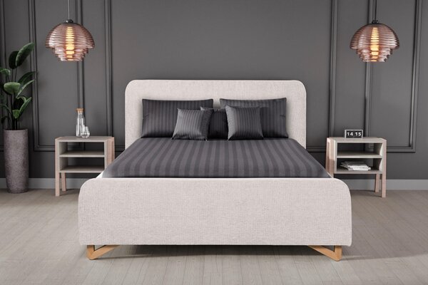 ČALOUNĚNÁ POSTEL, 180/200 cm, perleť MID.YOU - Postele s úložným prostorem, Online Only