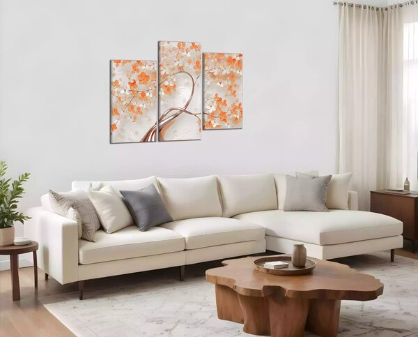 Moderní obraz Strom s oranžovými květy