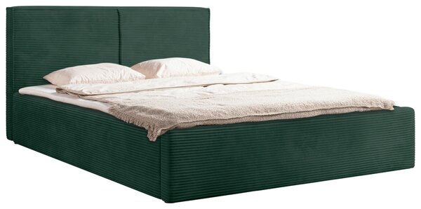 ČALOUNĚNÁ POSTEL, 180/200 cm, tmavě zelená P & B - Postele s úložným prostorem, Online Only