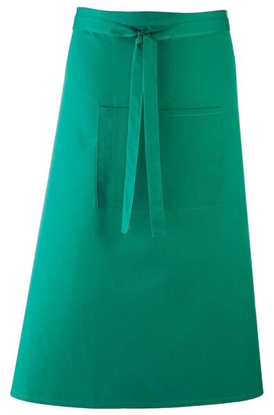 Premier Workwear Dlouhá zástěra do pasu s kapsou - Emerald