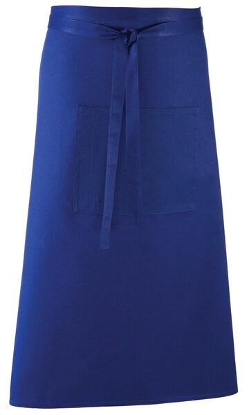 Premier Workwear Dlouhá zástěra do pasu s kapsou - Královská modrá
