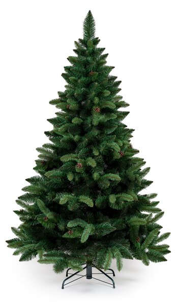 Umělý vánoční stromek- Borovice se šiškami 160 cm
