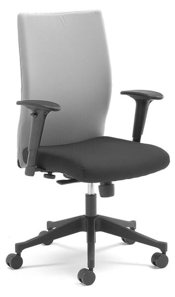 AJ Produkty Kancelářská židle MILTON, s područkami, šedá