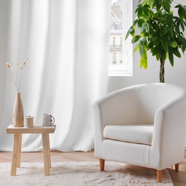 Bílý termo závěs z mikrovlákna 135x260 cm Micropolar – douceur d'intérieur