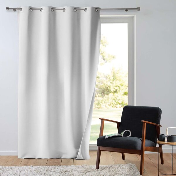 Bílý termo závěs z mikrovlákna 135x260 cm Micropolar – douceur d'intérieur