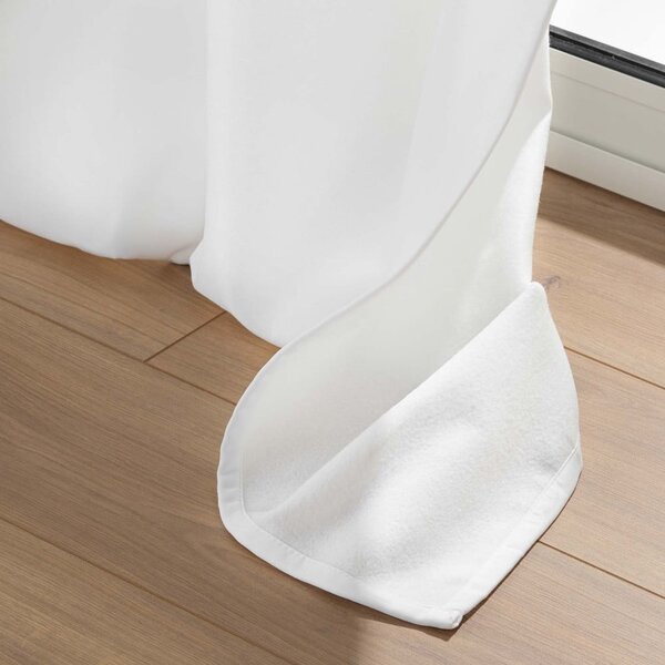 Bílý termo závěs z mikrovlákna 135x260 cm Micropolar – douceur d'intérieur